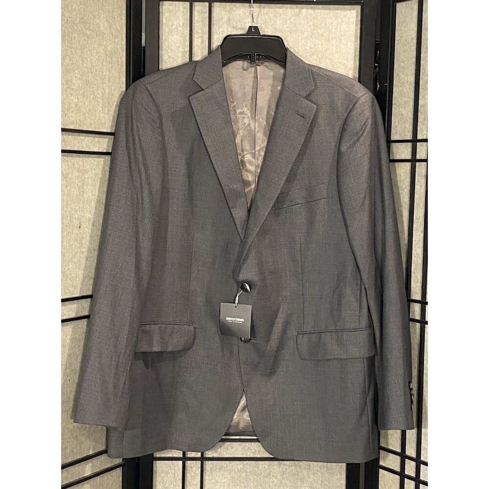 Indochino Blazer Mens 44 Gray Wool Cashmere Sports Coat Jacket Luxury Lined